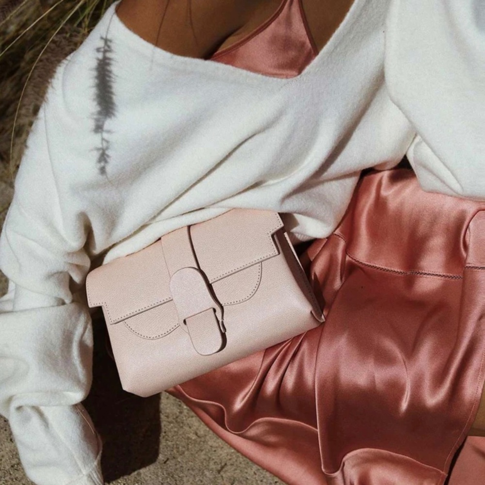 SENREVE Aria Belt / Crossbody Bag In Pebbled Blush NWOT